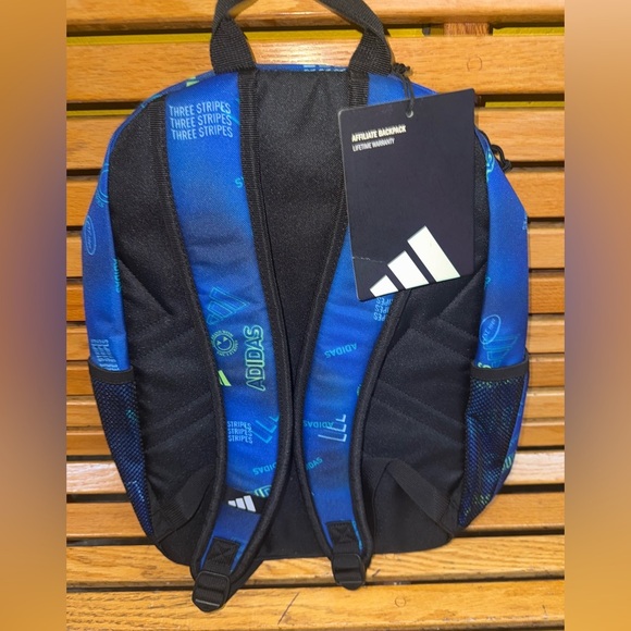 Adidas affiliate Blue Backpack new with tags - Picture 2 of 2